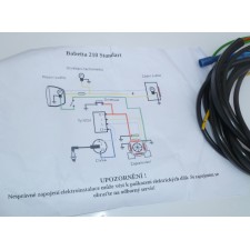 ELEKTROINSTALACE NOVÁ + SCHÉMA - JAWA BABETTA 50/210 STANDART